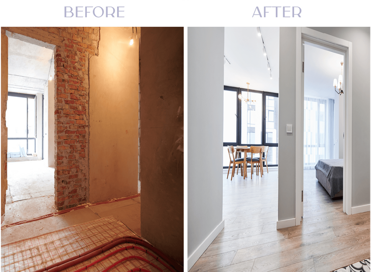 Before and after results using construction chemicals supplied by Harmony Agencies